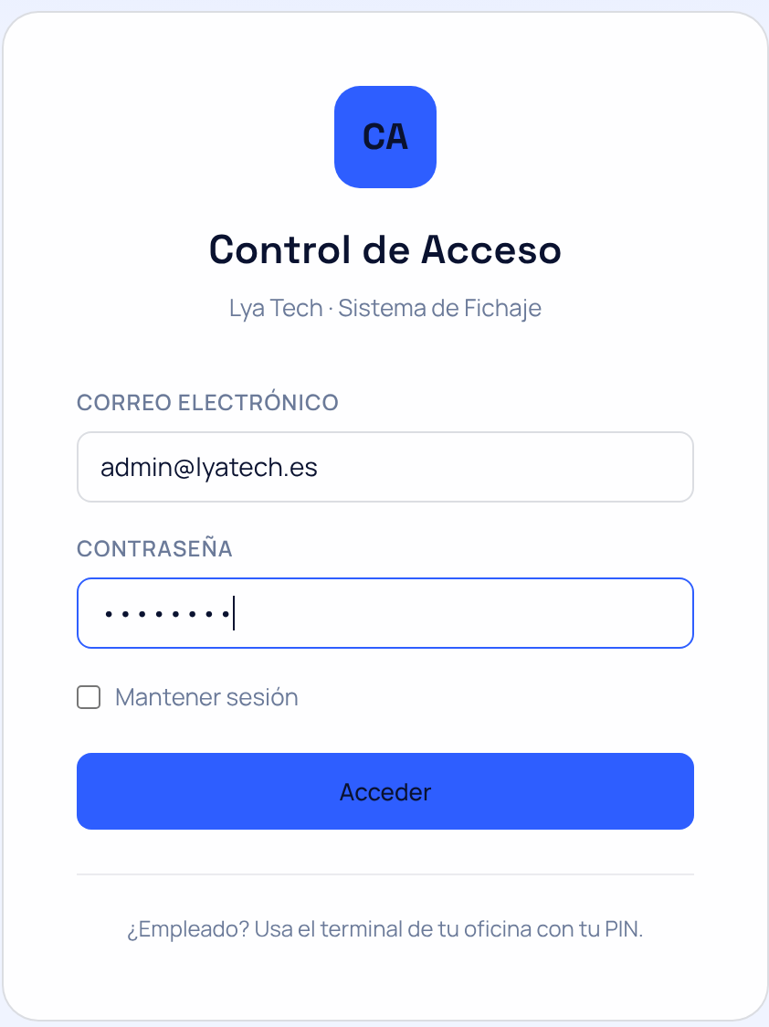 Sistema de Control de Acceso captura 2